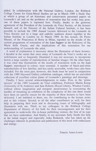 Nine Lectures on Leonardo Da Vinci