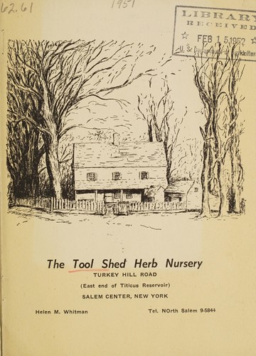 The Tool Shed Herb Nursery