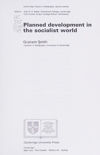 Planned development in the socialist world