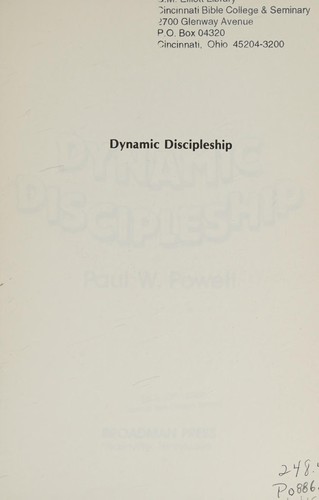 Dynamic discipleship