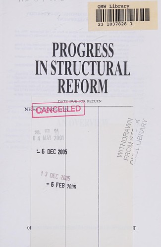 Progress in structural reform