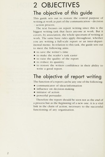 Report Writing (Communications Skills Guide)