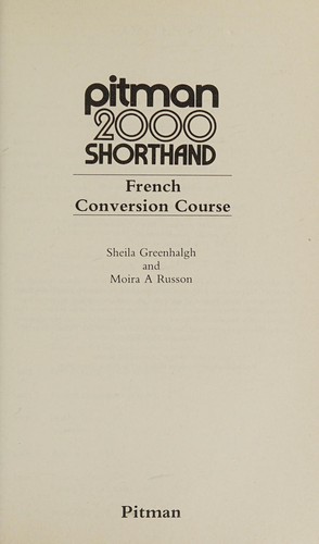 Pitman 2000 shorthand