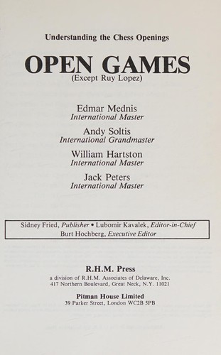 Open games (except Ruy Lopez)