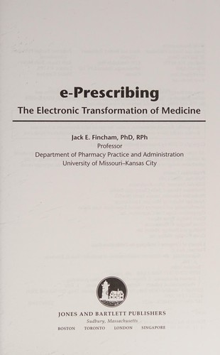 E-prescribing