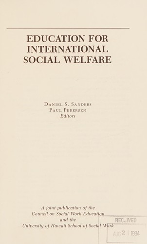 Education for international social welfare