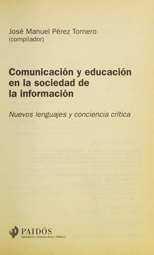 Comunicación y educación en la sociedad de la información