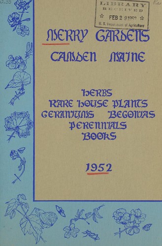 Herbs, rare house plants, geraniums, begonias, perennials, books