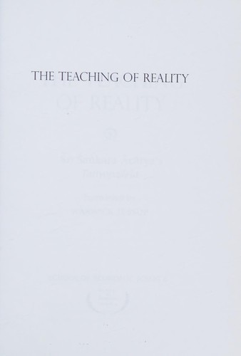The Teaching of Reality