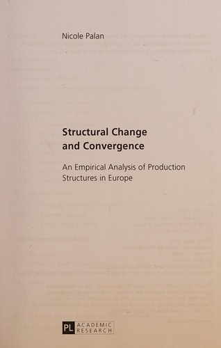 Structural Change and Convergence