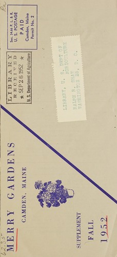 Supplement fall 1952