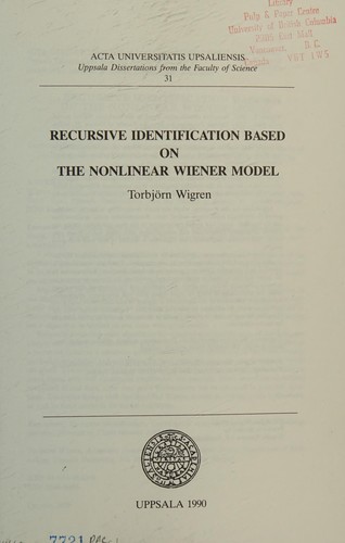 Recursive identification based on the nonlinear Wiener model
