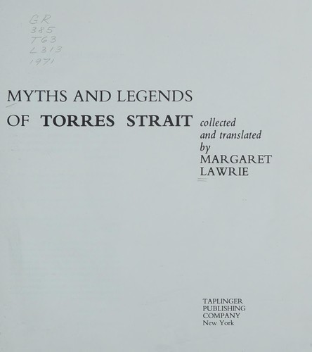 Myths and legends of Torres Strait