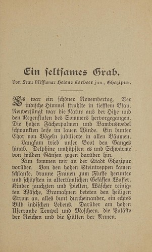 Ein seltsames Grab