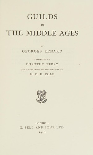 Guilds in the Middle Ages