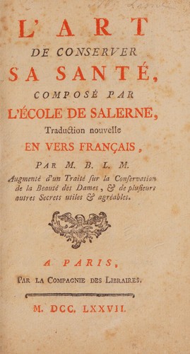 L'art de conserver sa santé
