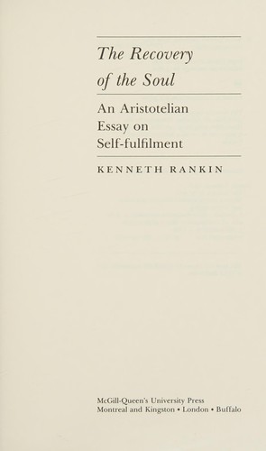 The recovery of the soul