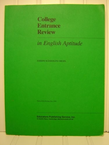 College entrance review in English aptitude