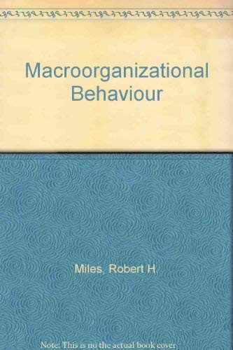 Macro organizational behavior