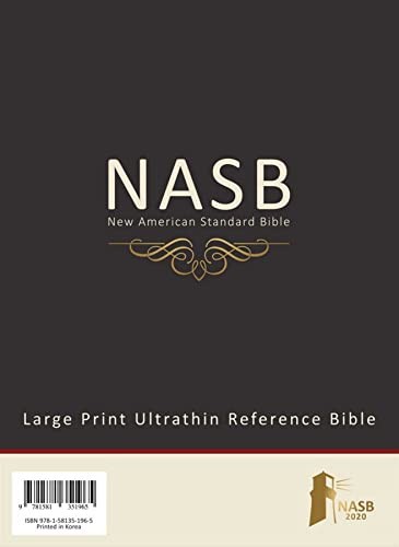 NASB 2020 Large Print Ultrathin Reference Bible, Brown, Goatskin Leather