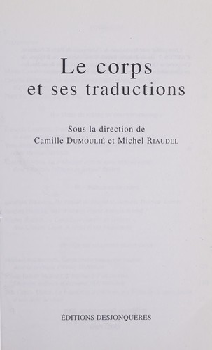 Le corps et ses traductions