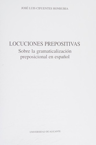 Locuciones Prepositivas