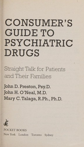 Consumer's guide to psychiatric drugs