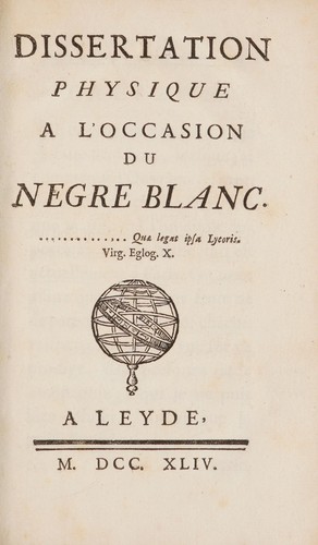 Dissertation physique à l'occasion du nègre blanc