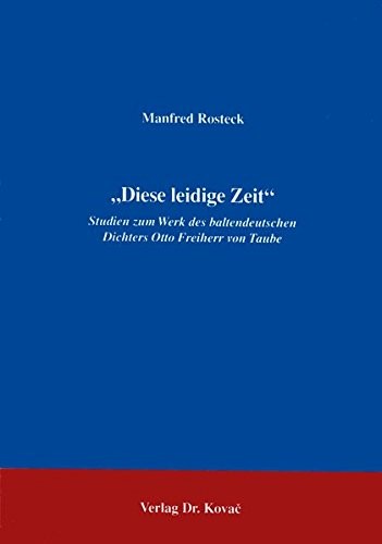 "Diese leidige Zeit"