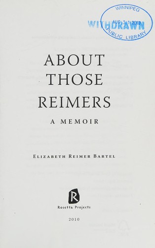 About those Reimers