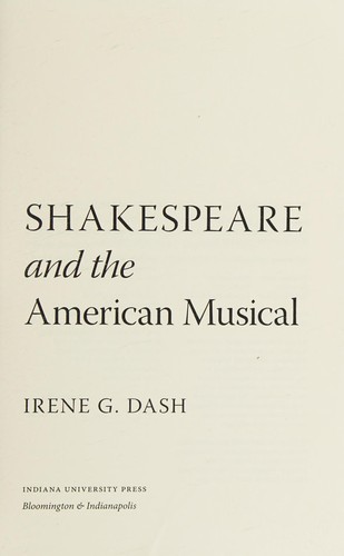 Shakespeare and the American musical