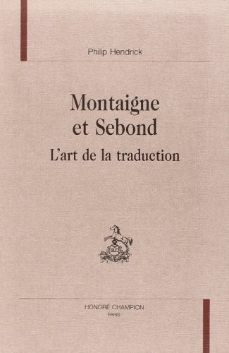 Montaigne et Sebond