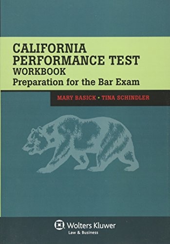 California Performance Test Workbook