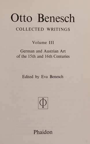 German and Austrian art of the 15th and 16th centuries