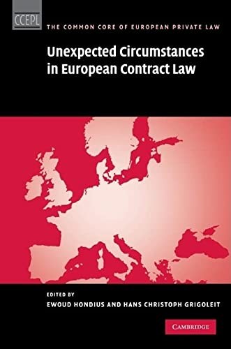 Unexpected circumstances in European contract law