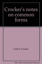 Crocker's notes on common forms