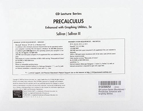 CD Lecture Series  for Precalculus