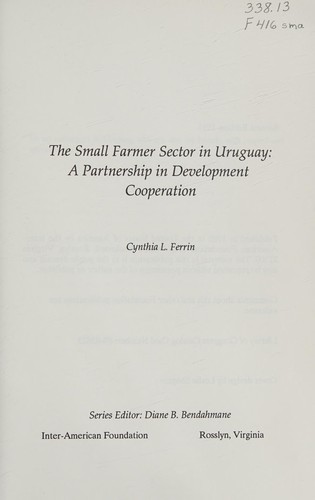 The small farmer sector in Uruguay