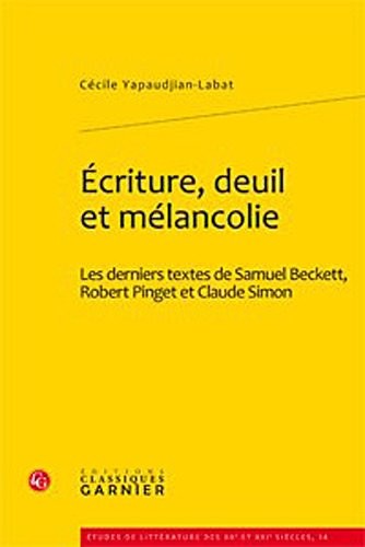 Écriture, deuil et mélancolie