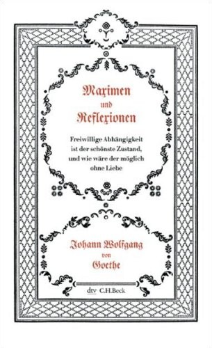 Maximen Und Reflexionen