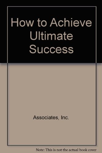 How to Achieve Ultimate Success. DVD/Book/AudioCD