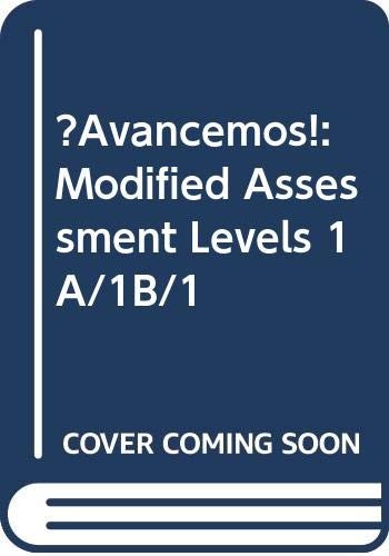Avancemos! 1 Modified Assessment