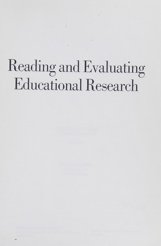 Reading and evaluating educational research
