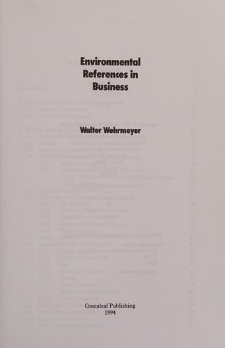 Environmental references in business