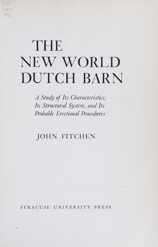 The New World Dutch barn