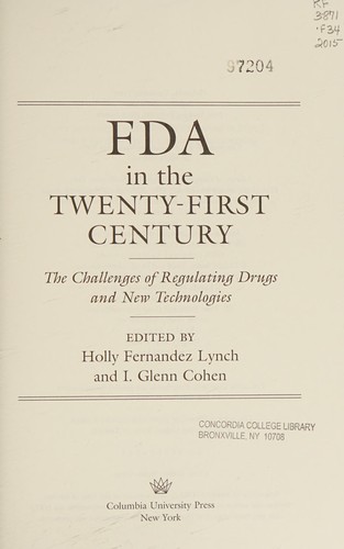 FDA in the Twenty-First Century