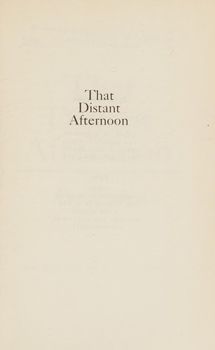 That distant afternoon