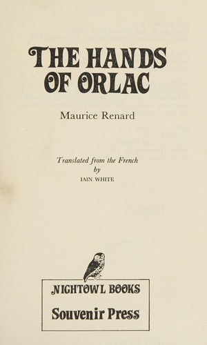 Hands of Orlac (Night Owl Books)