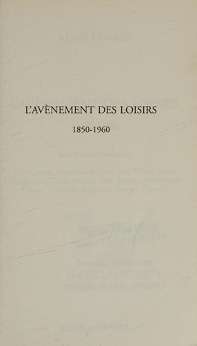 L'avènement des loisirs, 1850-1960