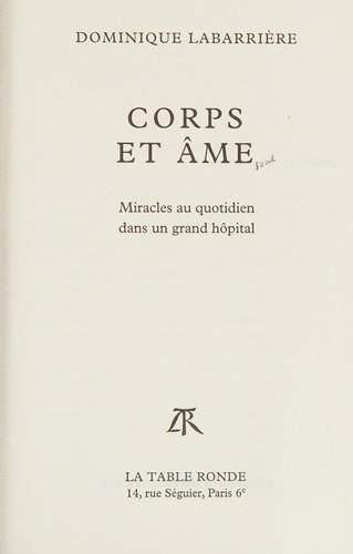 Corps et âme